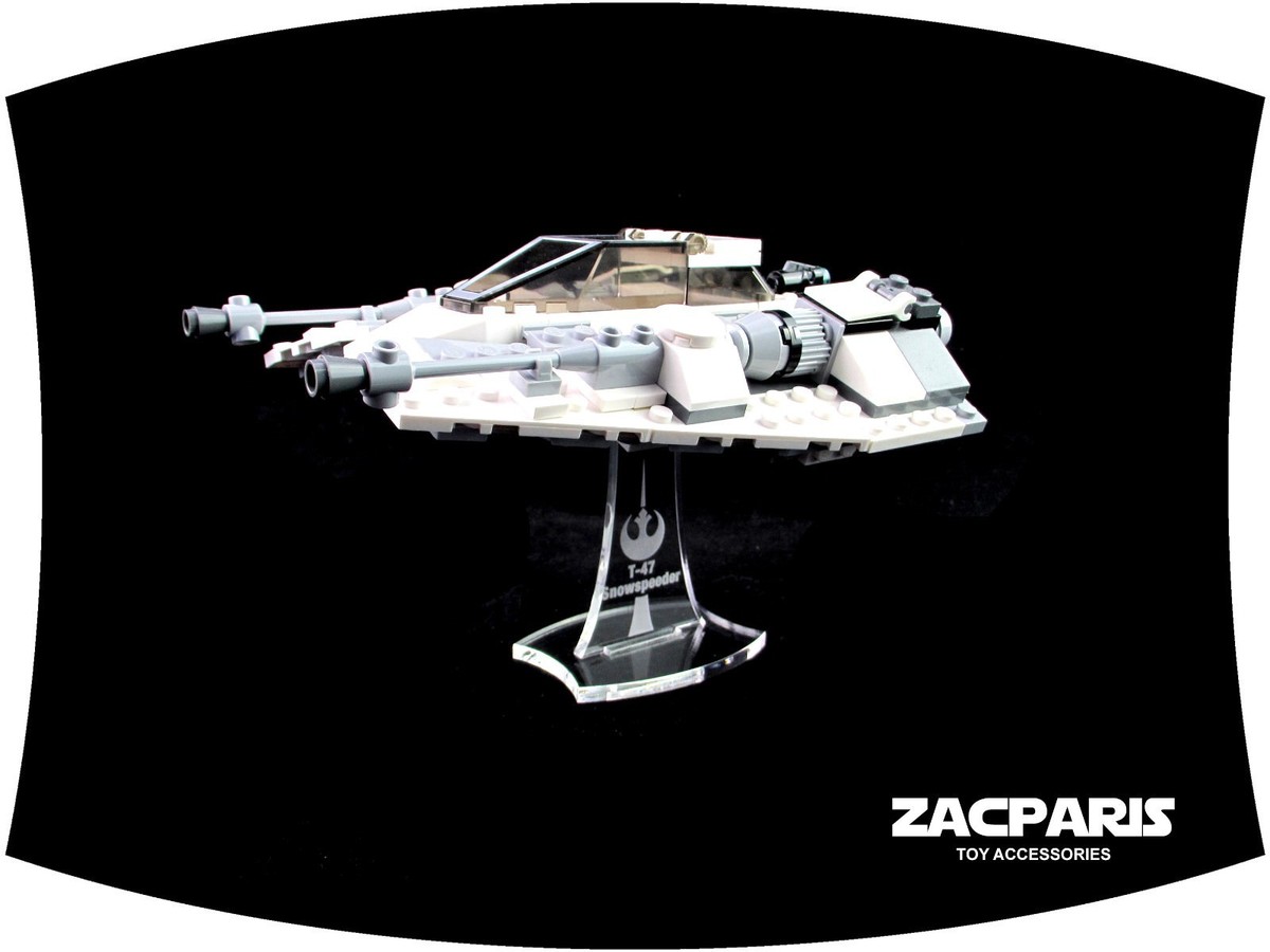 DISPLAY STAND for Star Wars Lego 75259 75049 Snowspeeder - Clear