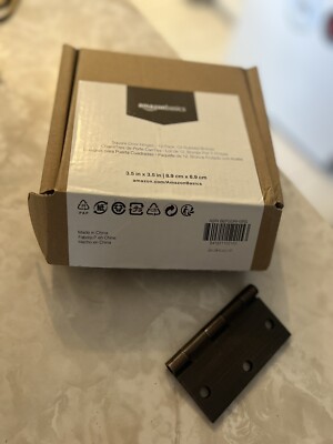 Amazon Basics Square Door Hinges Oil Rubbed Bronze