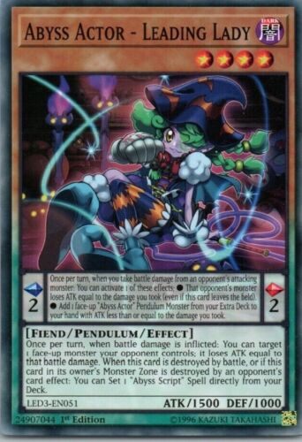 Abyss Actor Leading Lady -  Effect - Yugioh Card - Picture 1 of 2