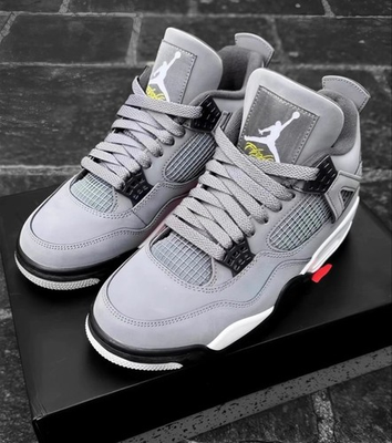 #ad Nike Air Jordan 4 quot;Cool Greyquot; Men#x27;s Retro Mid Top Basketball Shoes $72.99