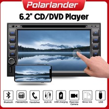 2 Din USB/SD/AUX Stereo Bluetooth Touch Screen 6.2" DVD/CD Player Remote control