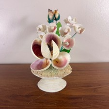 Vintage Seashell Flower Arrangement Handmade ...