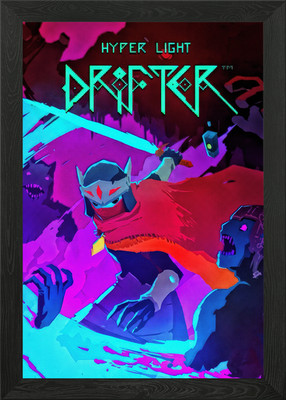 Hyper Light Drifter Game Cover Art Framed Wall Art Poster Canvas Print Picture