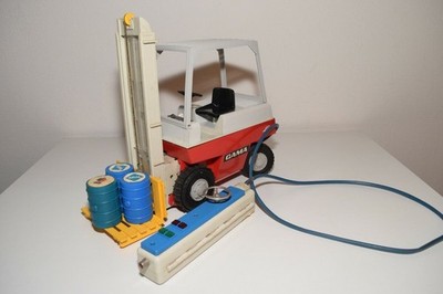 A31 1:10? GAMA LINDE GABELSTAPLER FORKLIFT TRUCK RED R/C EXCELLENT COND. WEIRD!