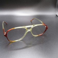 Anthony Martin Mickey Vintage Eyeglass Frames 54-18 Clear Amber Brown Gradient