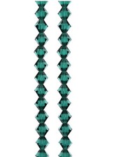 Bead Landing Preciosa Glass Crystal Bicone Beads 4mm Qty:62 Emerald