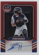 2026 Panini Stars & Stripes Prizm Red 10/99 Ryder Helfrick #CNT-RH Auto yl0