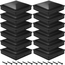Bonna Pfostenkappen 7x7 cm Schwarz 24 Stück ...