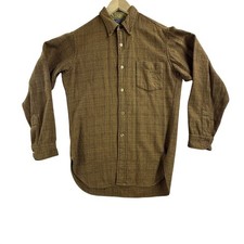 Vintage 70s Pendleton Shirt Men Medium Plaid Wool Button Up Quilted Long Sleeve