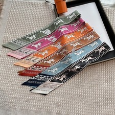 100 SILK Women Heart Horse Print Scarf Wrap Hair Handbag Handle Neck Headware