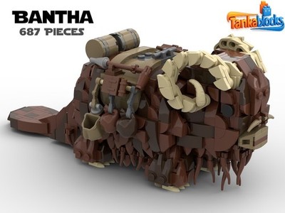MOC-97302 Bantha Tusken Raider Transport Building blocks 687pcs Birthday Gift
