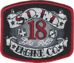 CALIFORNIA - San Diego Fire Department Engine Company 18 patch - Lets Roll!