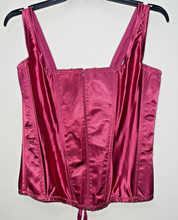 Size 42 from Starline ZIPPER front / LACE UP Back COSTUME CORSET bright pink