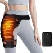 Cordless Heated Massage with 5000mAh Power Bank for Hip/Sciatica Pain Hip Hea...