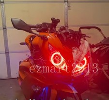 For Kawasaki Ninja 650r 650 09-19 Headlight Kit Rgb Halo Rings Led Angel Eye Drl