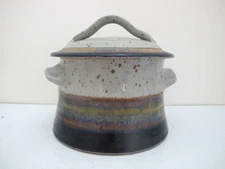 Signed Ralph LODEWICK Stoneware PNW Studio Pottery Crock JAR Pot with Lid