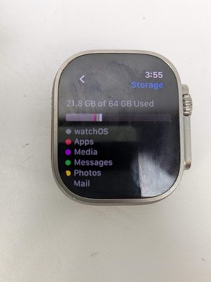 GPS Only Apple Watch Ultra 2 49MM Natural Titanium MRF63LL/A Face Only
