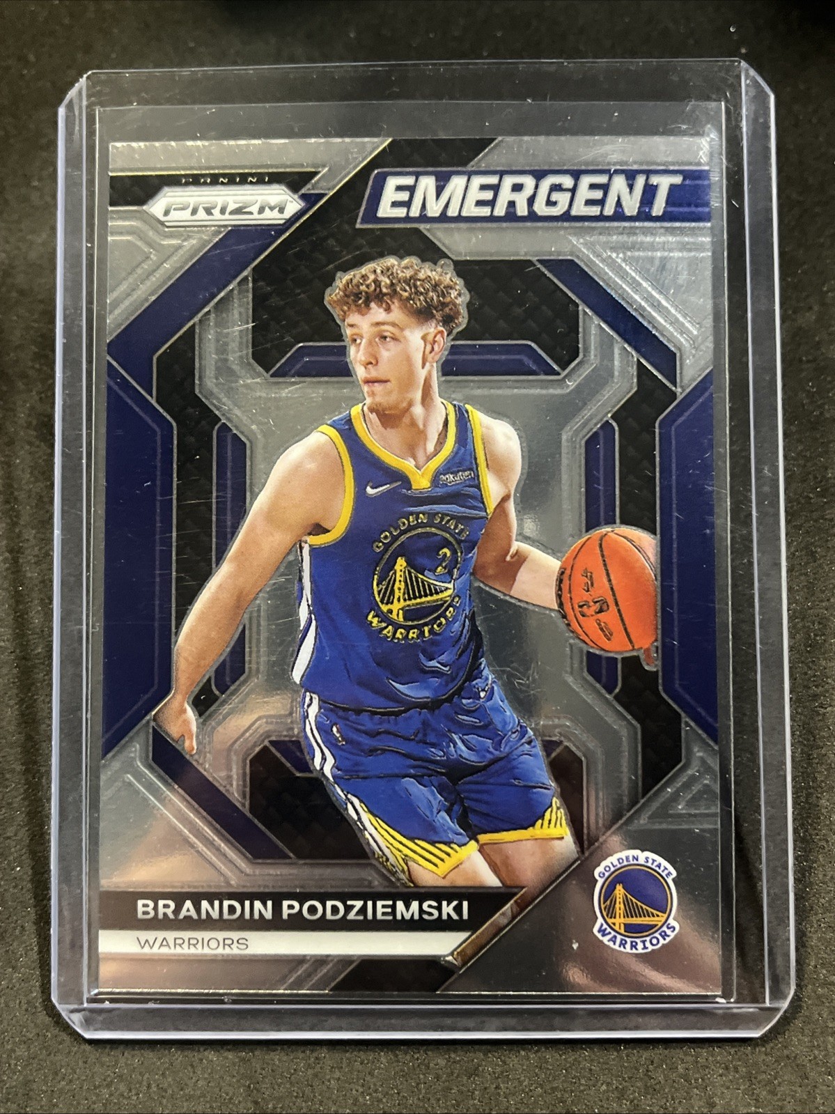 2023-24 Panini Prizm #24 Brandin Podziemski Emergent Insert RC