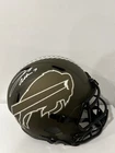 Buffalo Bills Salute To Service F/S  NFL Helmet Signed By Josh Allen Beckett