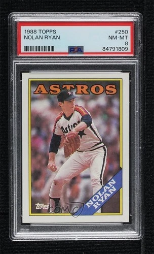 1988 Topps Nolan Ryan #250 PSA 8 HOF 1i9m