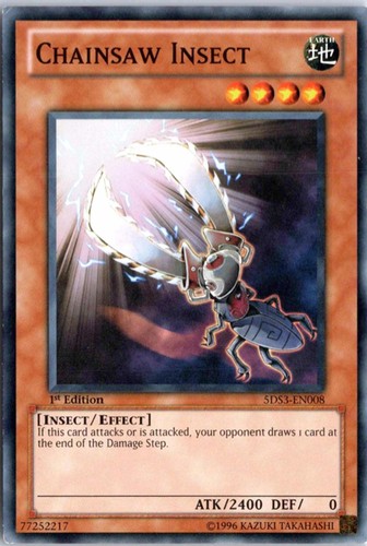Chainsaw Insect [1st Edition] 5DS3-EN008 YuGiOh Starter Deck: Duelist Toolbox card