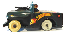 Vintage Mid Century Tin Military Jeep Friction Toy Made in Japan