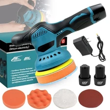 Wireless Car Polishing Machine, 6-speed Adjustable Polishing Machine, With 2 12V