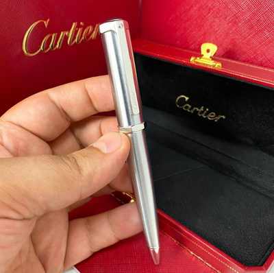 Cartier シルバーボールペン Cartier Ballpoint Pen Silver Palladium Finish Luxury Writing Pen w