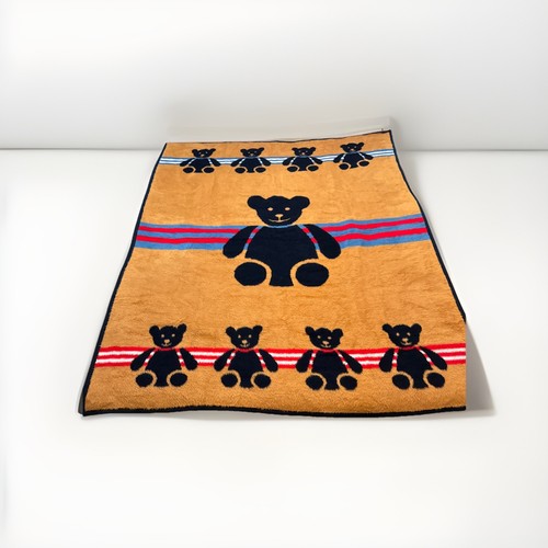 Vintage Crown Crafts Dinarsu Blanket 80s Teddy Bear READ - Picture 14 of 22