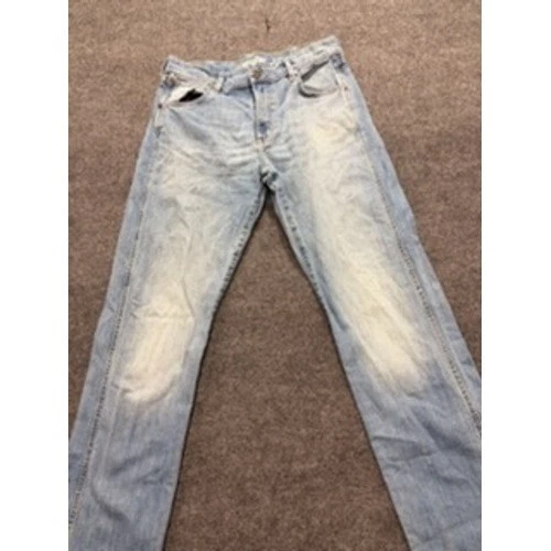 Wrangler Retro Slim Straight Jeans Light Wash Mens 32x36 Blue Denim WLTWJIK - product listing photo