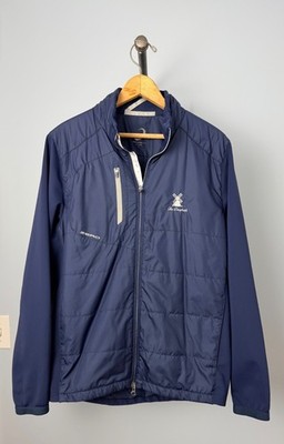 Zero Restriction Oyster Harbors The Danforth Windmill Jacket Mens M Blue Golf