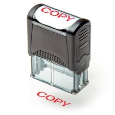 Self Inking Rubber Stamp Refillable Red Ink Preinstalled 1.4 x 0.51 Copy Tool