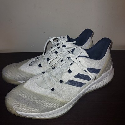 Adidas Men's  Basketball Sneakers 14M Harden B/E 2 Lace  Up Low Top White Navy