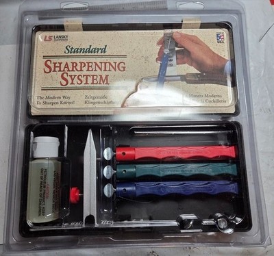 Lansky Sharpener LKC03 3-Stone/Hone Knife Sharpening Kit New