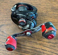 BASS PRO SHOPS EXTREME XML BAITCASTING REEL EML10SHA-RB RIGHT HAND Red Black
