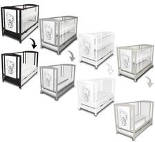 Lettino Neonato Orso 120x60 + Cassetto + Sponda letto bambini - Senza Materasso