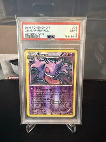 2016 Pokemon XY Generations #35 Gengar-Reverse Foil PSA 9