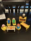 Vintage Fisher Price Little People Play Family A Frame House #990 Accessories