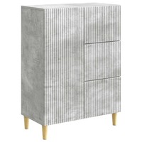 Sideboard Betongrau Holzwerkstoff 66X34,5X90 Cm Kommode Anrichte Stauraum