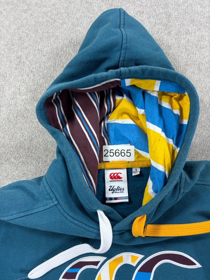 Canterbury Of New Zealand Uglies Stitched Logo Hoodie Sweatshirt (Men's Small) - Image 4 of 4