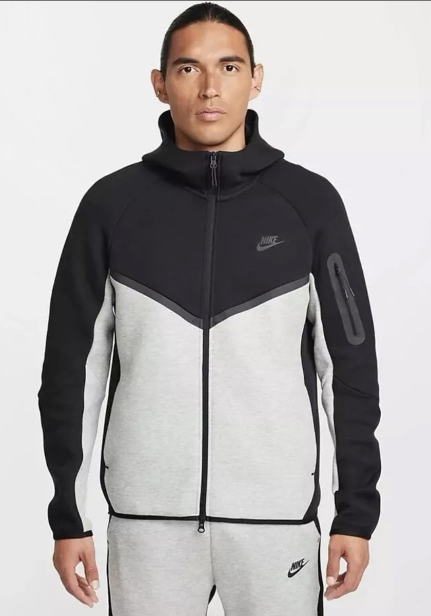 Nike Tech Fleece ブラック×グレーUSサイズS Nike Sportswear Tech Fleece Hoodie Men's SZ XL-Tall Black