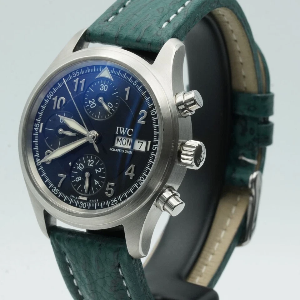 IWC FLYING CHRONO AUTOMATICO OROLOGIO DA UOMO 40MM IWC3706 ACCIAIO TOP DOCUMENTI - Bild 4 von 4