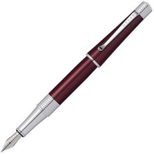 Cross Beverly Fountain Pen, Deep Red Lacquer  Chrome, Medium Nib