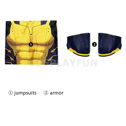 Wolverine Costume Cosplay Deadpool 3 Bodysuit Handmade Halloween Costume Suit - Picture 2 of 14