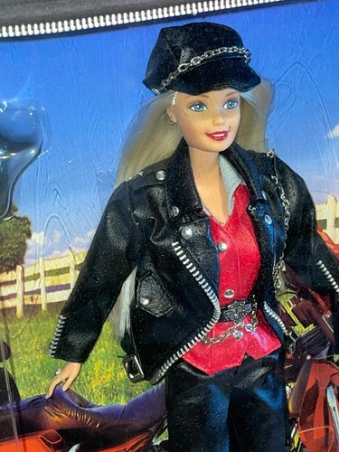 1997 LIMITED ED 1ST FIRST HARLEY DAVIDSON Blonde BARBIE DOLL Mattel #17692 NRFB - Bild 5 von 11