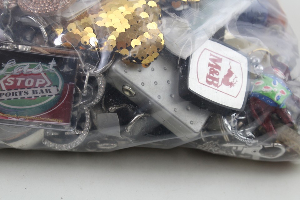 Job Lot Assorted & Unsorted Novelty Boxed Unboxed Key Rings Keyring eBay
