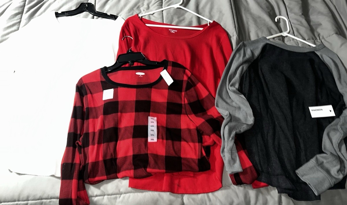 Old Navy Sonoma Women's XXL Thermal Waffle Knit Pullover Tops