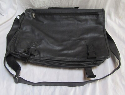 Pvc Briefcase Black PVC Briefcase Laptop Messenger Shoulder Bag 16