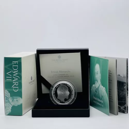 2022 Royal Mint British Monarchs King Edward VII UK 1oz Silver Proof £2 Coin