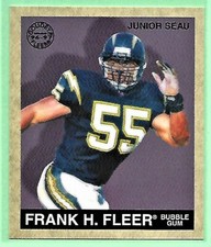 1997 Fleer Goudey Football Junior Seau #69 San Diego Chargers👍